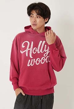 スワッシュ HOLLYWOOD ピールドオフプリントフーディ