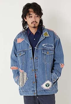 ウォーンアウトデニム トラッカージャケット