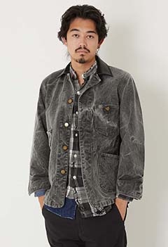 オーバーダイ インディアキャンバスカバーオール