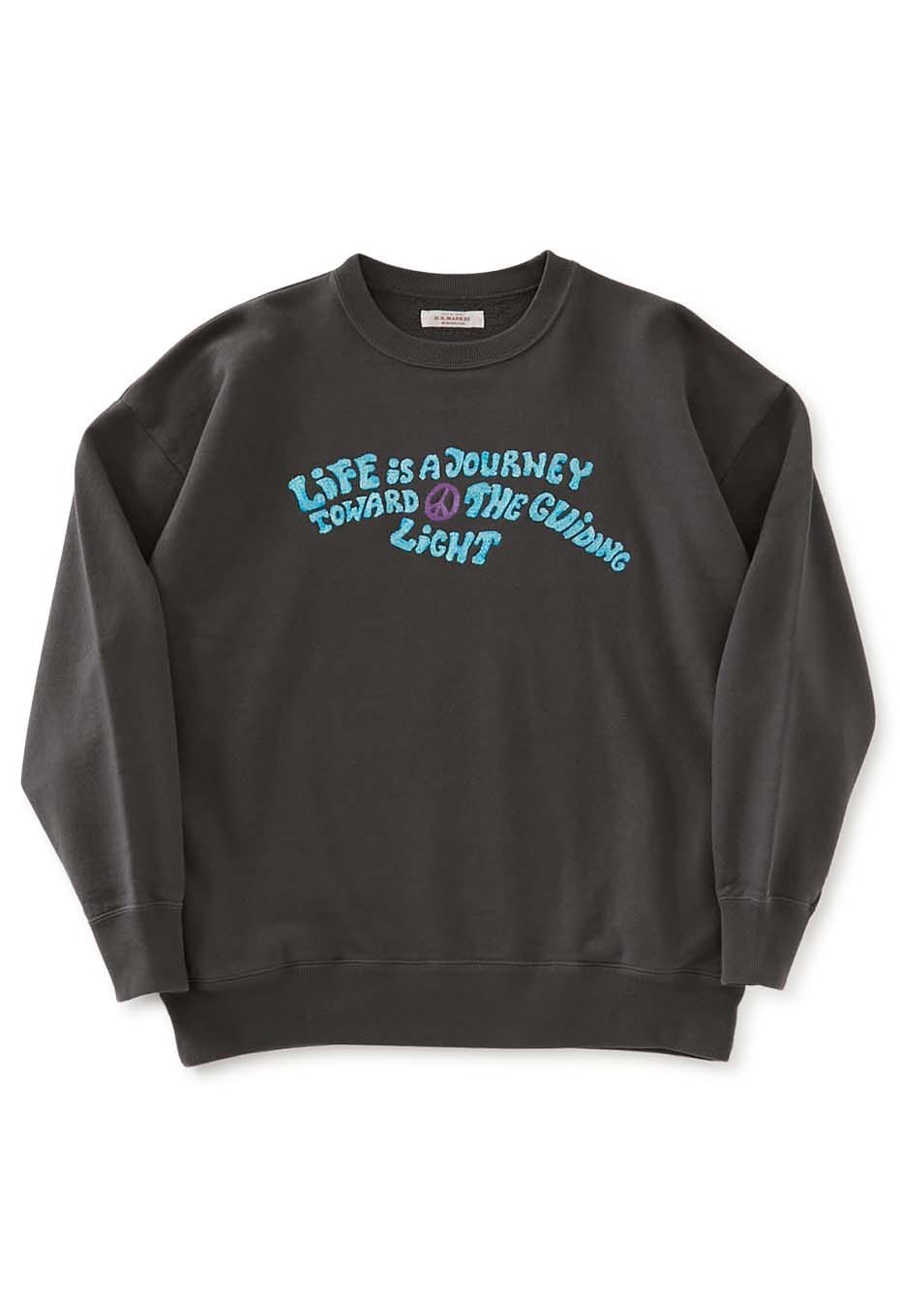 LIFE IS JOURNEY メランジ エンブロイダリープルオーバー