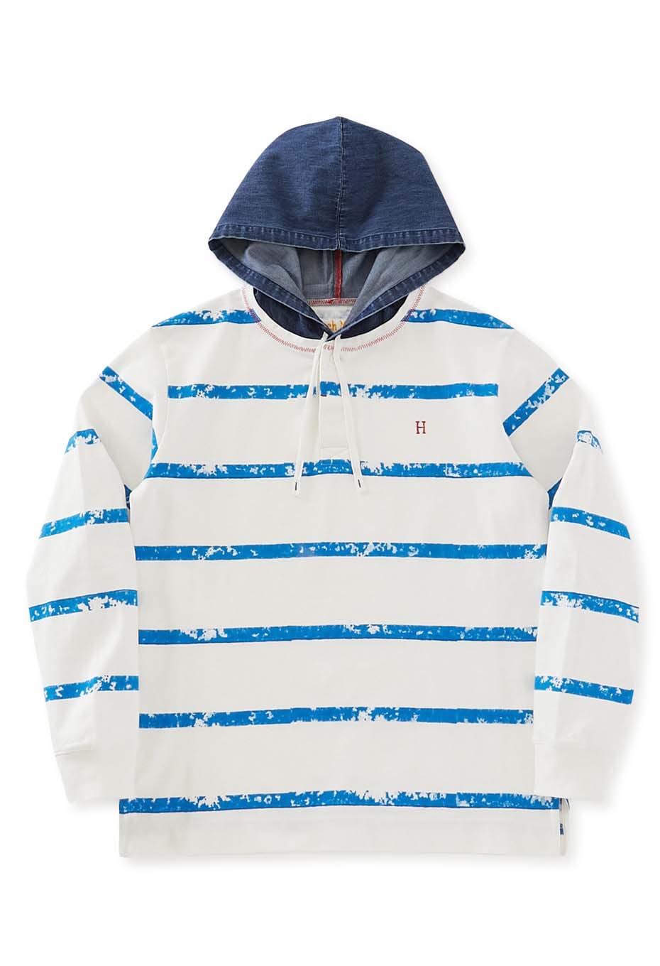 ブロックプリント ラガーフーディ