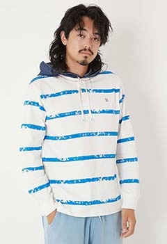 ブロックプリント ラガーフーディ