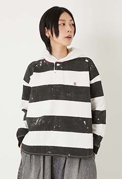 ブロックプリント ラガーフーディ ウィメンズ