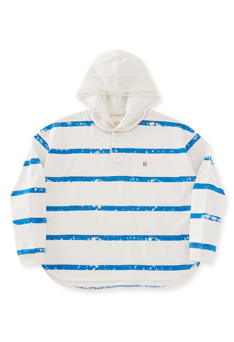 ブロックプリント ラガーフーディ ウィメンズ