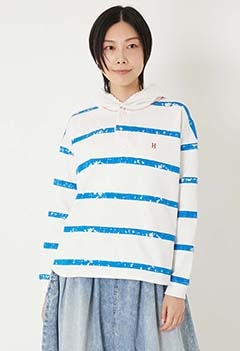 ブロックプリント ラガーフーディ ウィメンズ