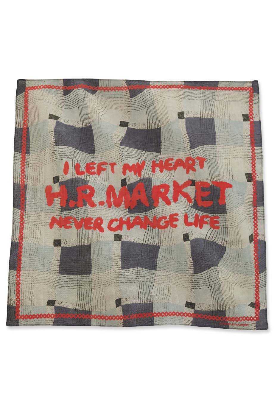 プリントチェックバンダナ