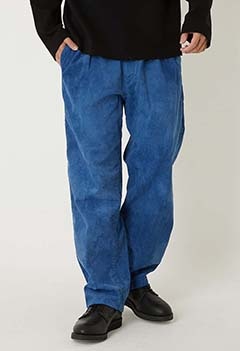 INDIGOダイドビーチコールタックトラウザーズ