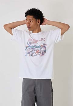 サンフランシスコ SIGHTSEEING MAP Tシャツ