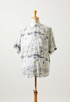 EURO ABSTRACT RAYON SHORT SLEEVE SHIRT