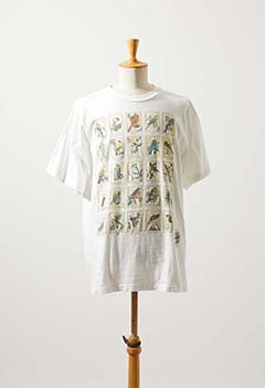 ALPHABET BIRDS PRINTED T SHIRT