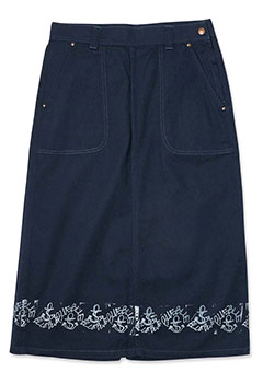 アンカースタンプ ソフトコットンドリルランチスカート