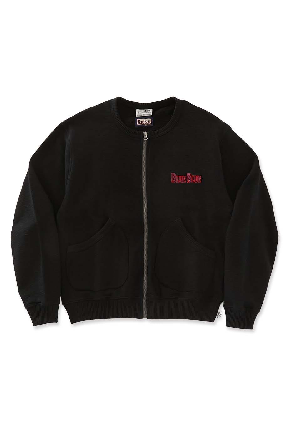 gym master × BLUE BLUE /ブロックインレーZIPカーディガン