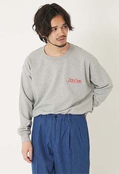 gym master × BLUE BLUE /ブロックインレーロングスリーブTシャツ