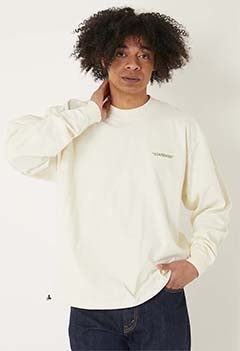 STANDARDエンブロイダリー ロングスリーブTシャツ ダブルストリング