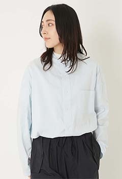 TICCA /ノーカラースクエアビッグシャツ