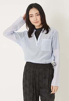 TICCA /コットンシルクスキッパーシャツ