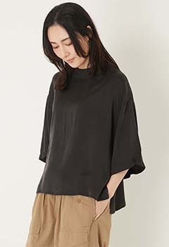 TICCA /キュプラフィブリルTシャツブラウス