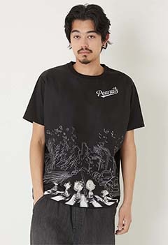 TRIPPY ART /SNOOPY ABBEY ROAD Tシャツ