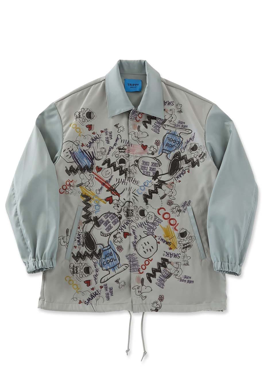 TRIPPY ART /SNOOPY GRAFFITI コーチジャケット