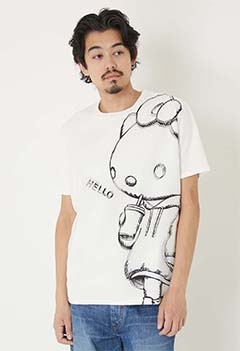 TRIPPY ART /KITTY SKETCH Tシャツ