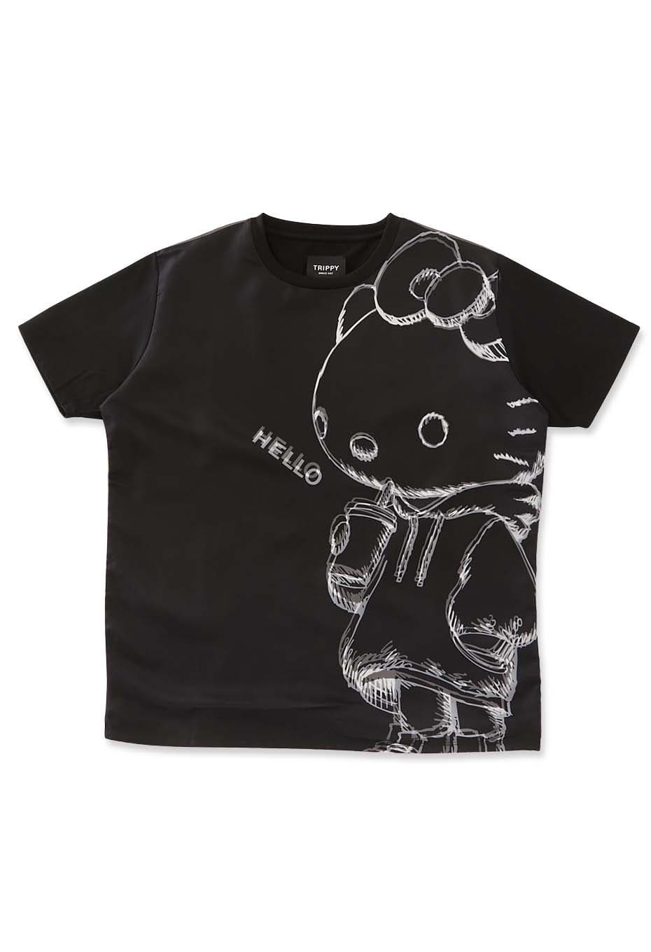 TRIPPY ART /KITTY SKETCH Tシャツ
