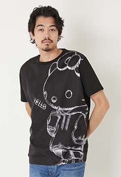 TRIPPY ART /KITTY SKETCH Tシャツ