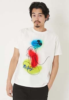 TRIPPY ART /SPRAY ART MICKEY Tシャツ