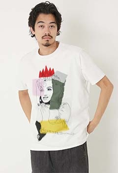TRIPPY ART /MONROE AS A QUEEN Tシャツ