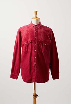 VINTAGE BLEACHED RED FLANNEL SHIRT 4