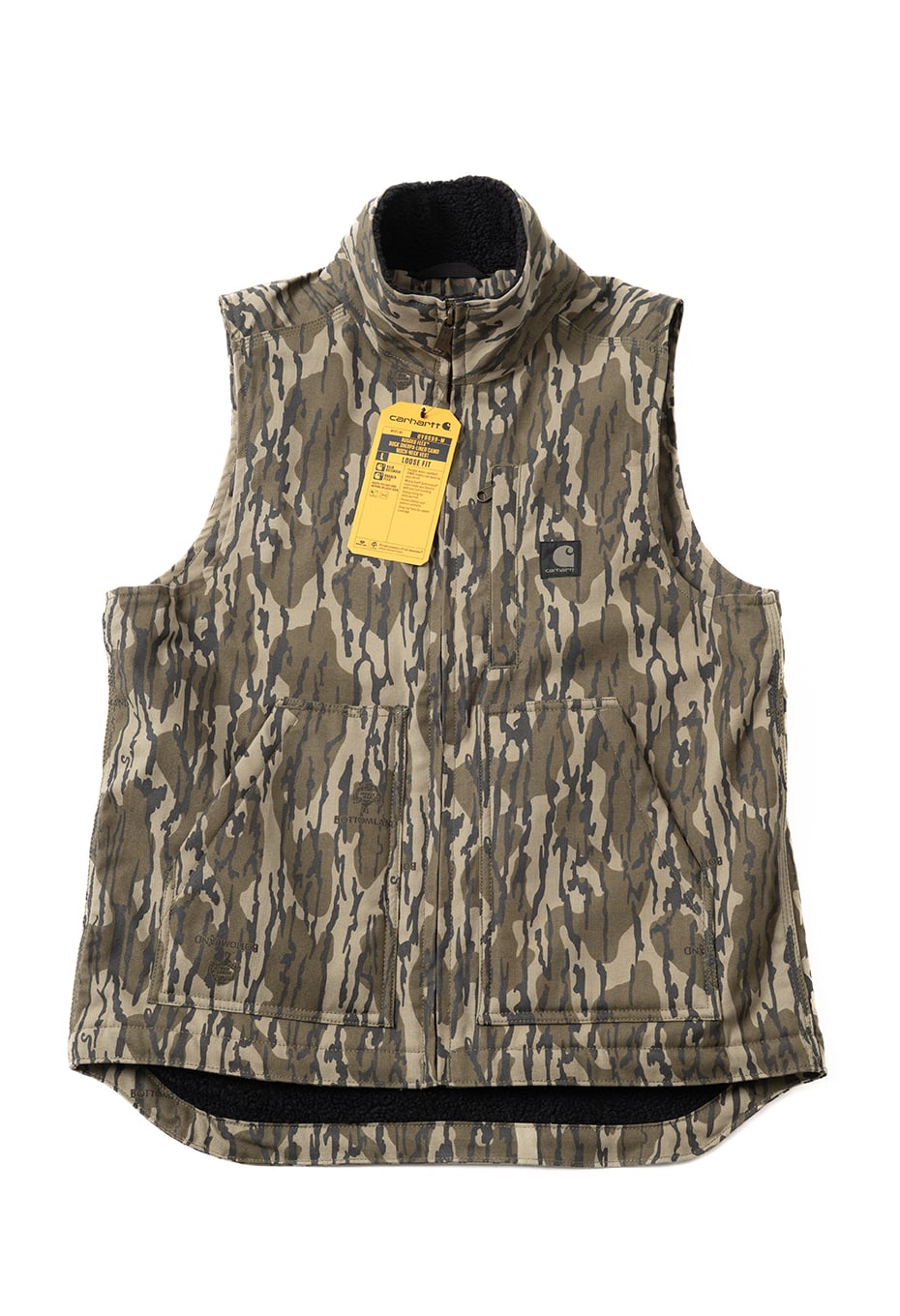 ★Carhartt /ラグフレックス ルーズフィットシャーパライン Camo モックネックベスト