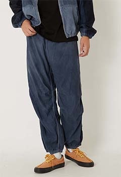 FREECITY /マットサテン ルーズドローコード ビギーパンツ