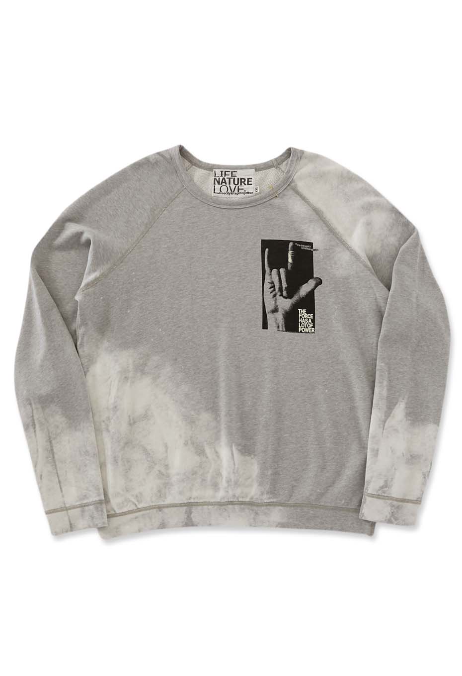 FREECITY /ホマッジガレージプリント I LOVE YOU ヒーターブリーチアウトラグTシャツ