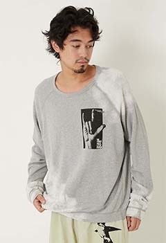 FREECITY /ホマッジガレージプリント I LOVE YOU ヒーターブリーチアウトラグTシャツ