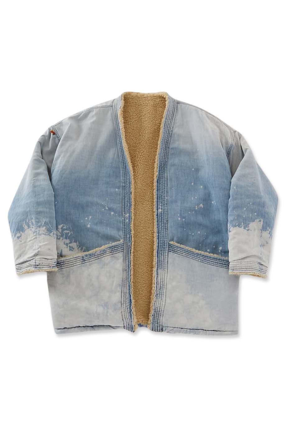 FREECITY /インディゴ シャーパブランケットカーディガン