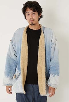 FREECITY /インディゴ シャーパブランケットカーディガン