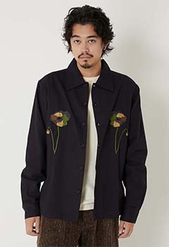 KARDO /MARTIN EMB 24 NAVY ロングスリーブシャツ