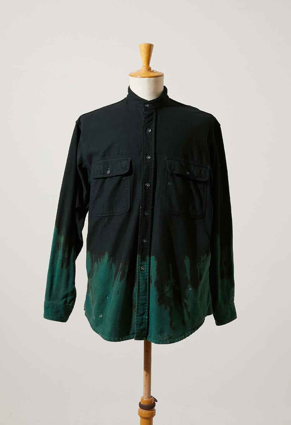 VINTAGE US FLENNEL SHIRT DIP BLEACHED