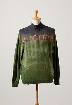 VINTAGE US BICOLOR KNIT FRONT BLEACHED