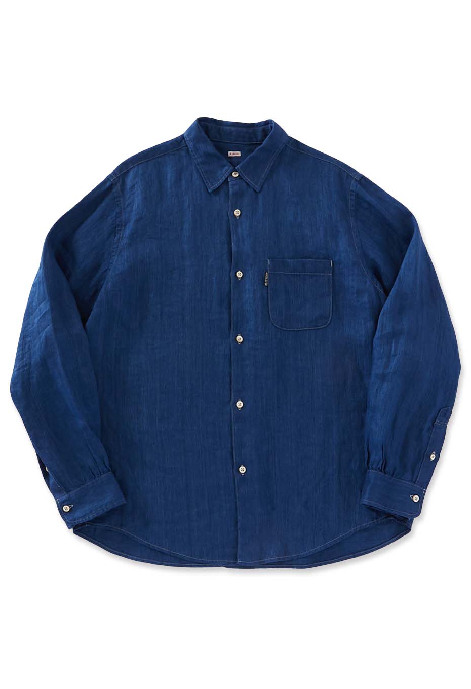 ハイカウント インディゴリネンツイル ロングスリーブシャツ