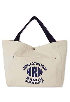 オーバル HRM エンブロイダリーキャンバストートバッグ L