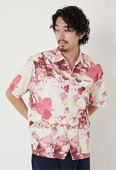 TOWNCRAFT × HIGH! STANDARD /フラワー 2ポケット ショートスリーブシャツ スタンダ