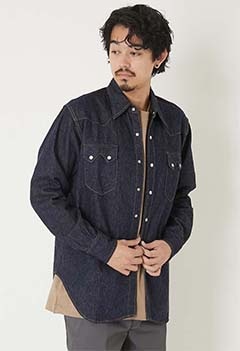 SUPER STITCH /LR14 WESTERN DENIM SAWTOOTH シャツ