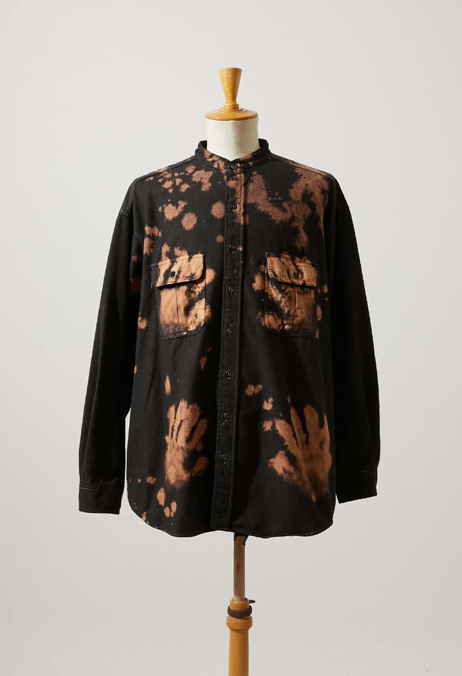 VINTAGE US FLANNNEL TC HAND BLEACHED SHIRT