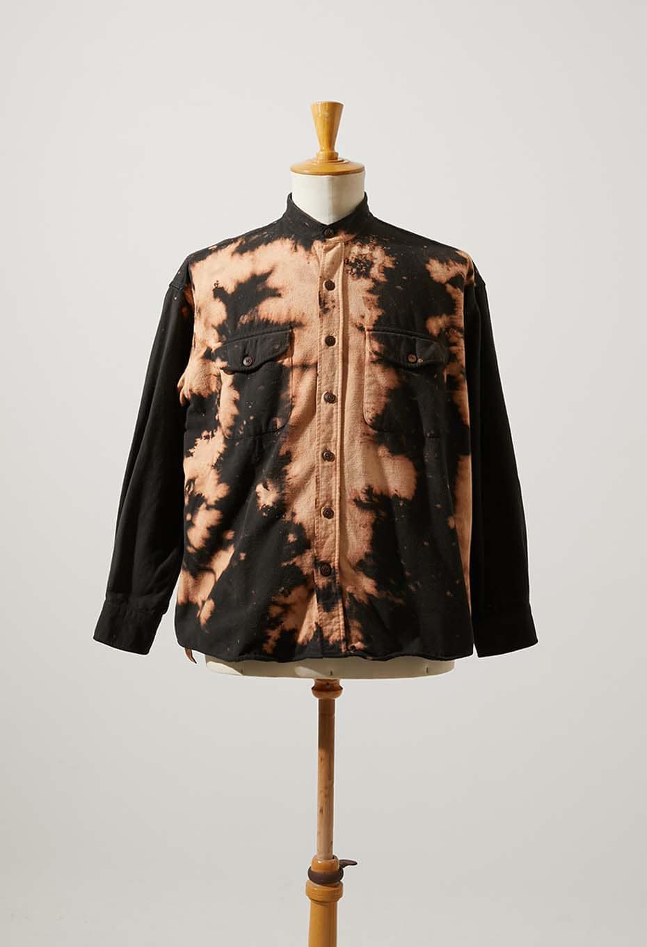 VINTAGE US FLANNNEL VERTICAL BLEACHED SHIRT