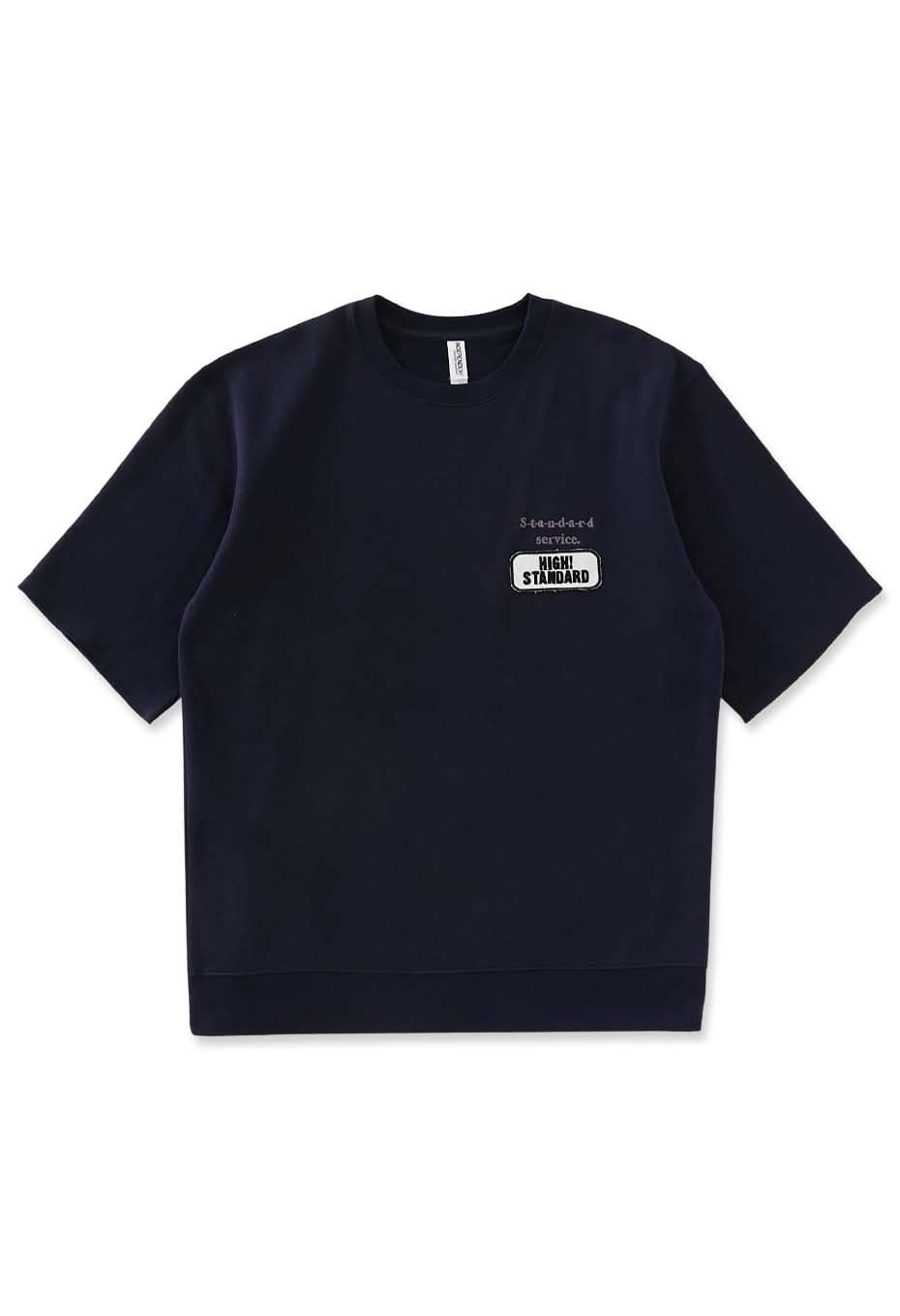 8.5oz ショートスリーブ スウェットシャツ W エンブロイダリー スタンダードパッチ