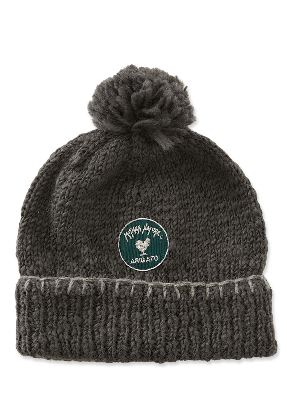 スラブヤーン ハンドステッチキャップ