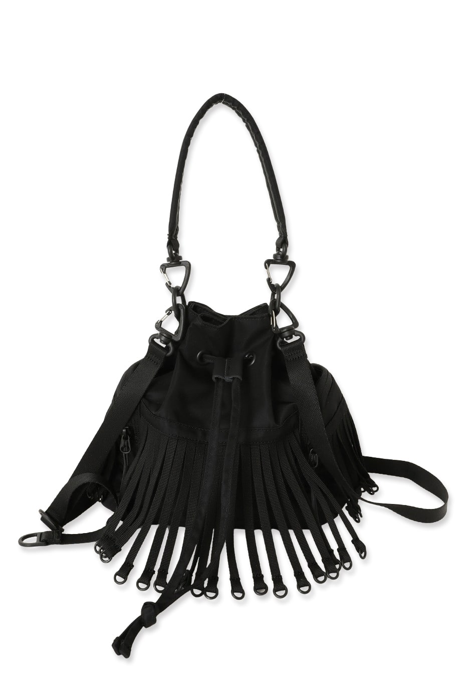 BAICYCLON by bagjack /テープフリンジ ドローストリングバッグ