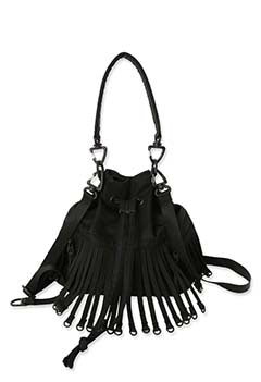 BAICYCLON by bagjack /テープフリンジ ドローストリングバッグ