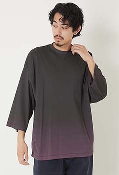 INTODUSK /パープルグラデーションTシャツ