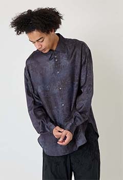 SHINYA KOZUKA /フラワーシャツ INDIGO